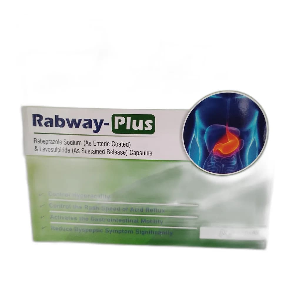 Rabway-Plus Rabeprazole 20 mg + Levosulpiride 75 mg