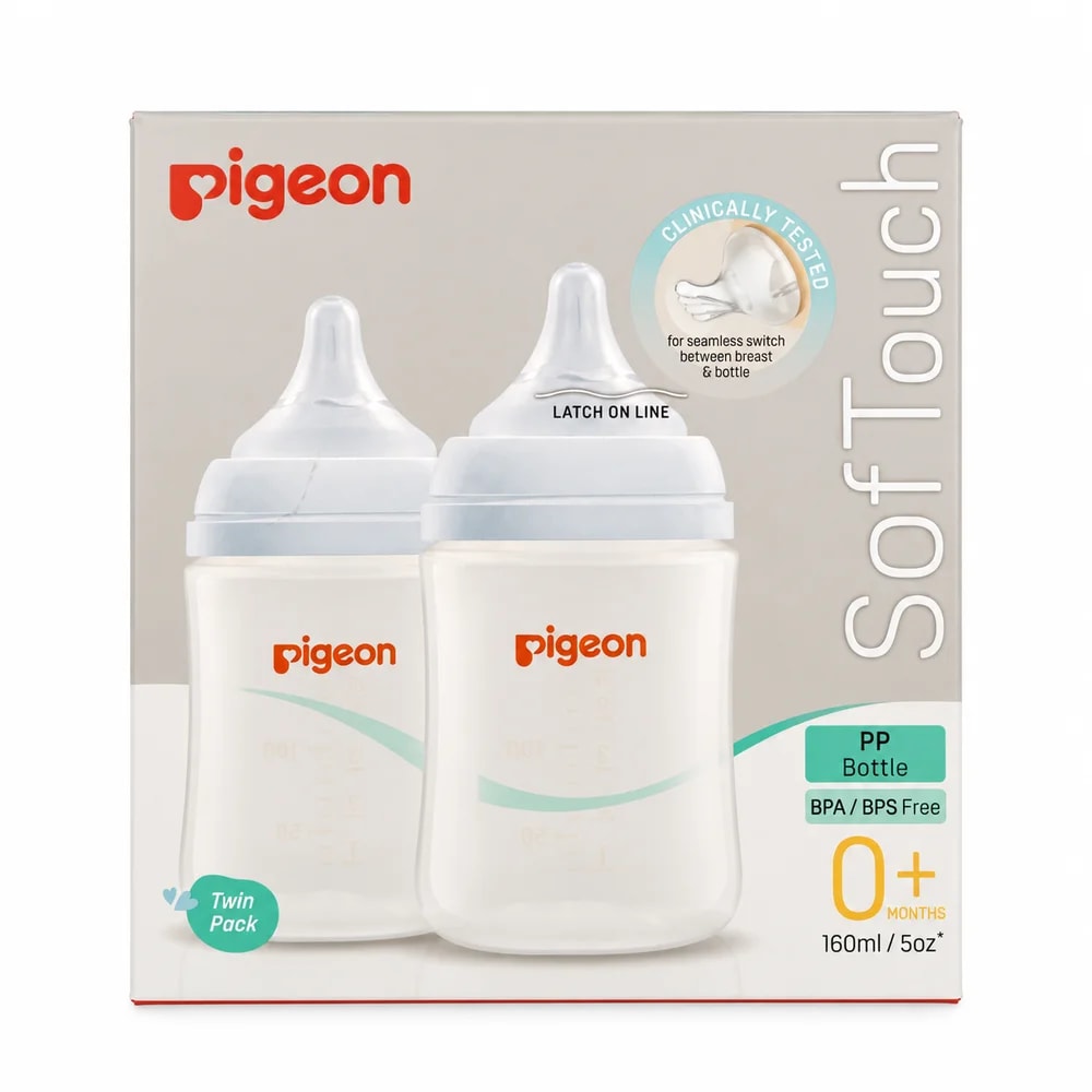 Pigeon SofTouch Peristaltic Plus PP Bottle Twin Pack 160 ml - Pharmacy Krech hong