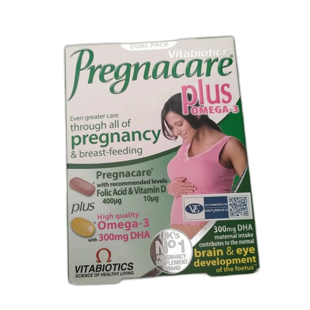 Pregnacare Plus Omega-3 400 µg folic acid; 300 mg DHA per day - PHARMACIE PUNLEU SOKPHEAP II