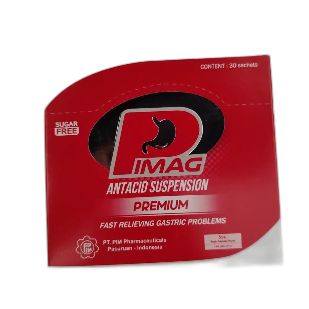 PIMAG Premium 14ml (Al(OH)3 600mg + Mg(OH)2 600mg + Simethicone 160mg)