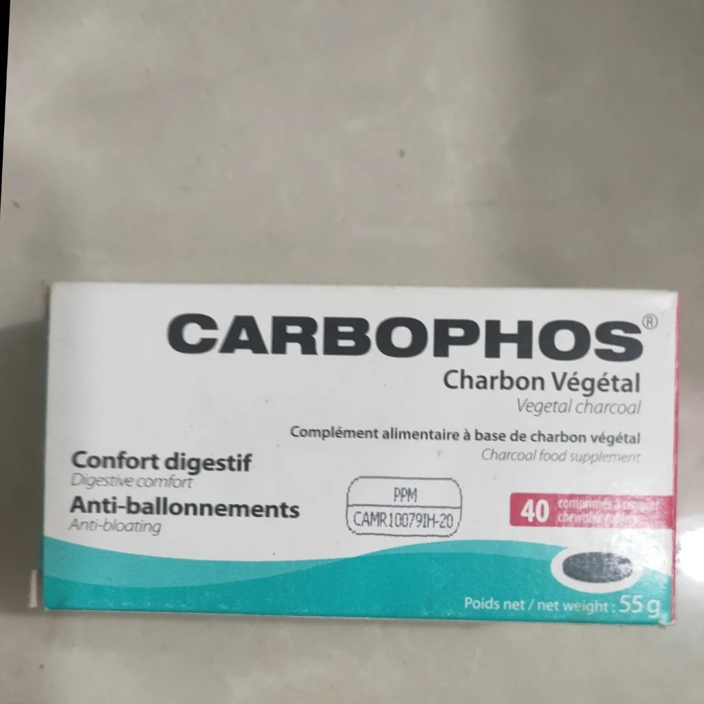 Carbophos vegetal charcoal 1.2g - PONLEU DOUNG DARA PHARMACY
