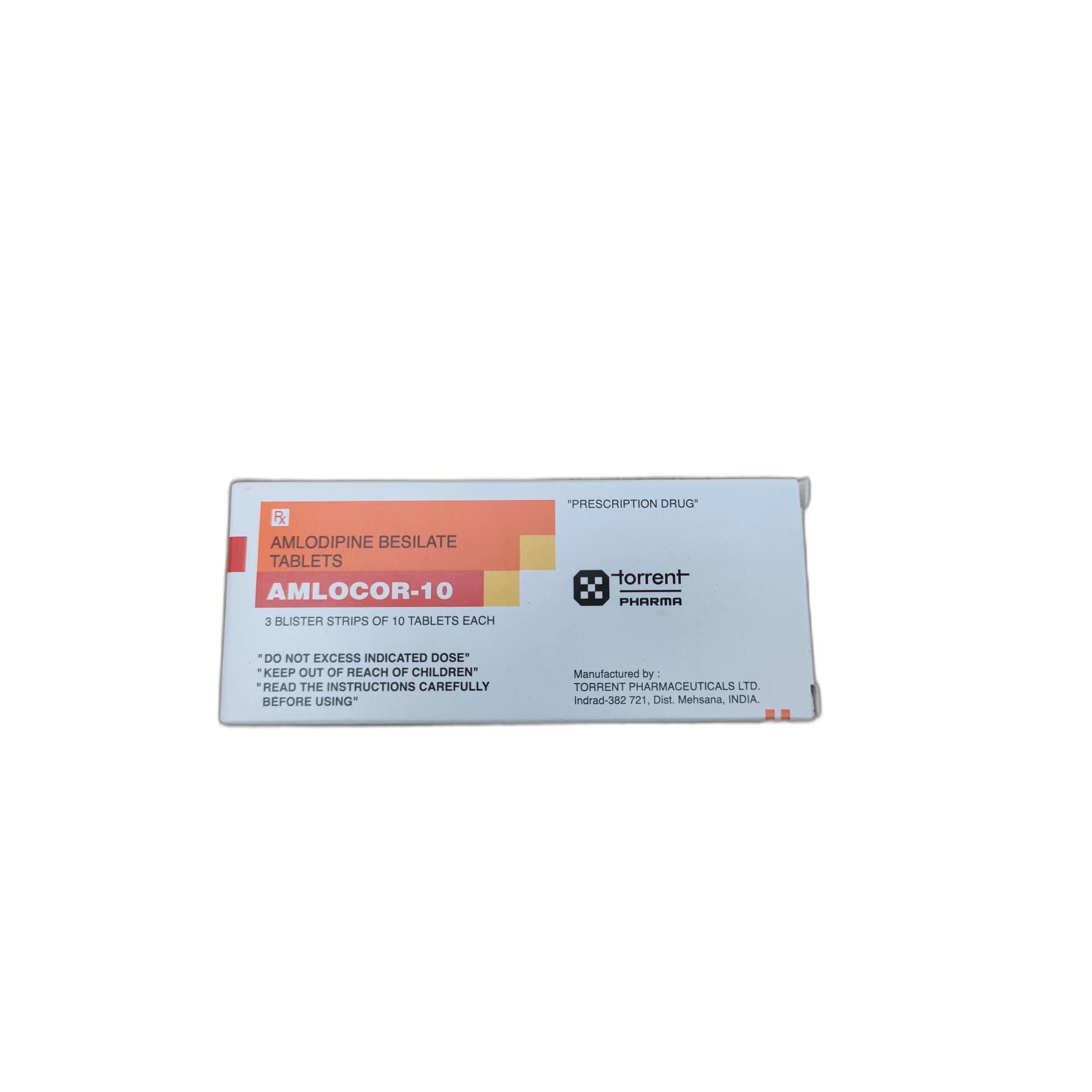 Amlocor-10 Amlodipine 10mg 10mg