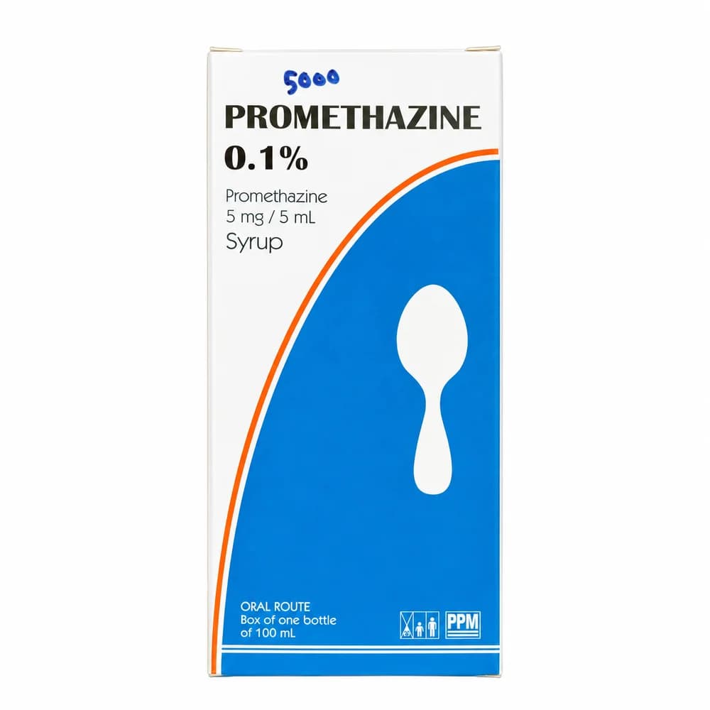 Promethazine 5 mg / 5 mL (0.1%)