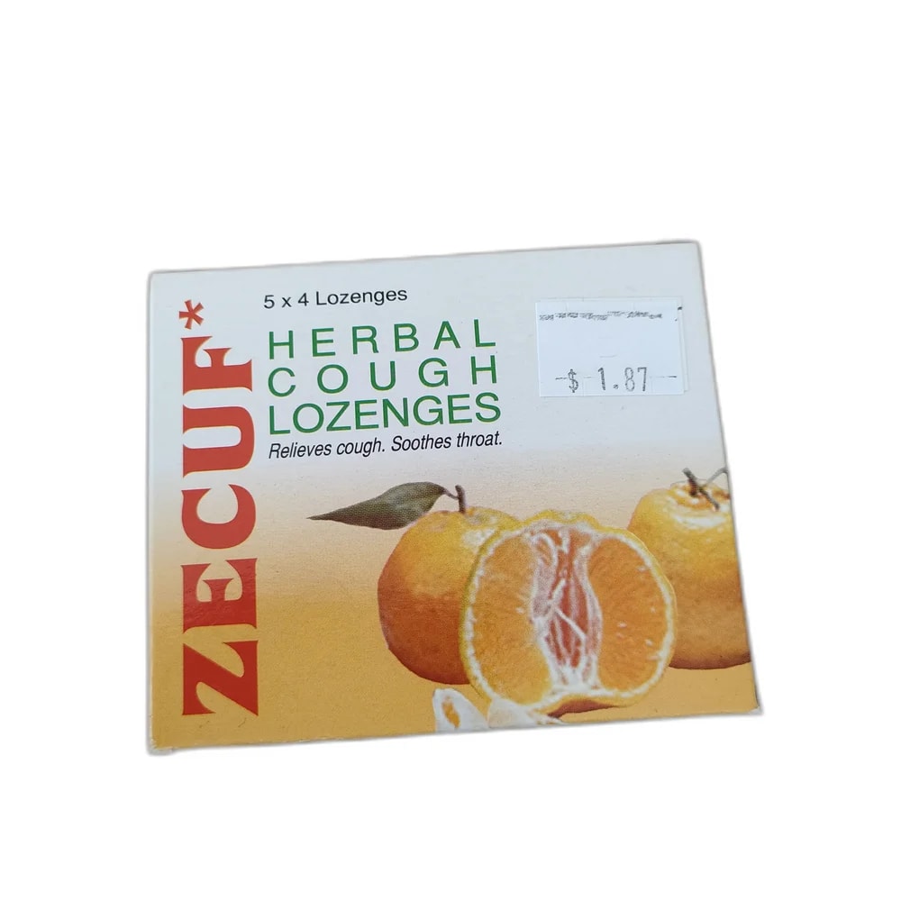 Zecuf Herbal Cough Lozenges Orange 5 × 4 lozenges - SUKHA PHARMACY