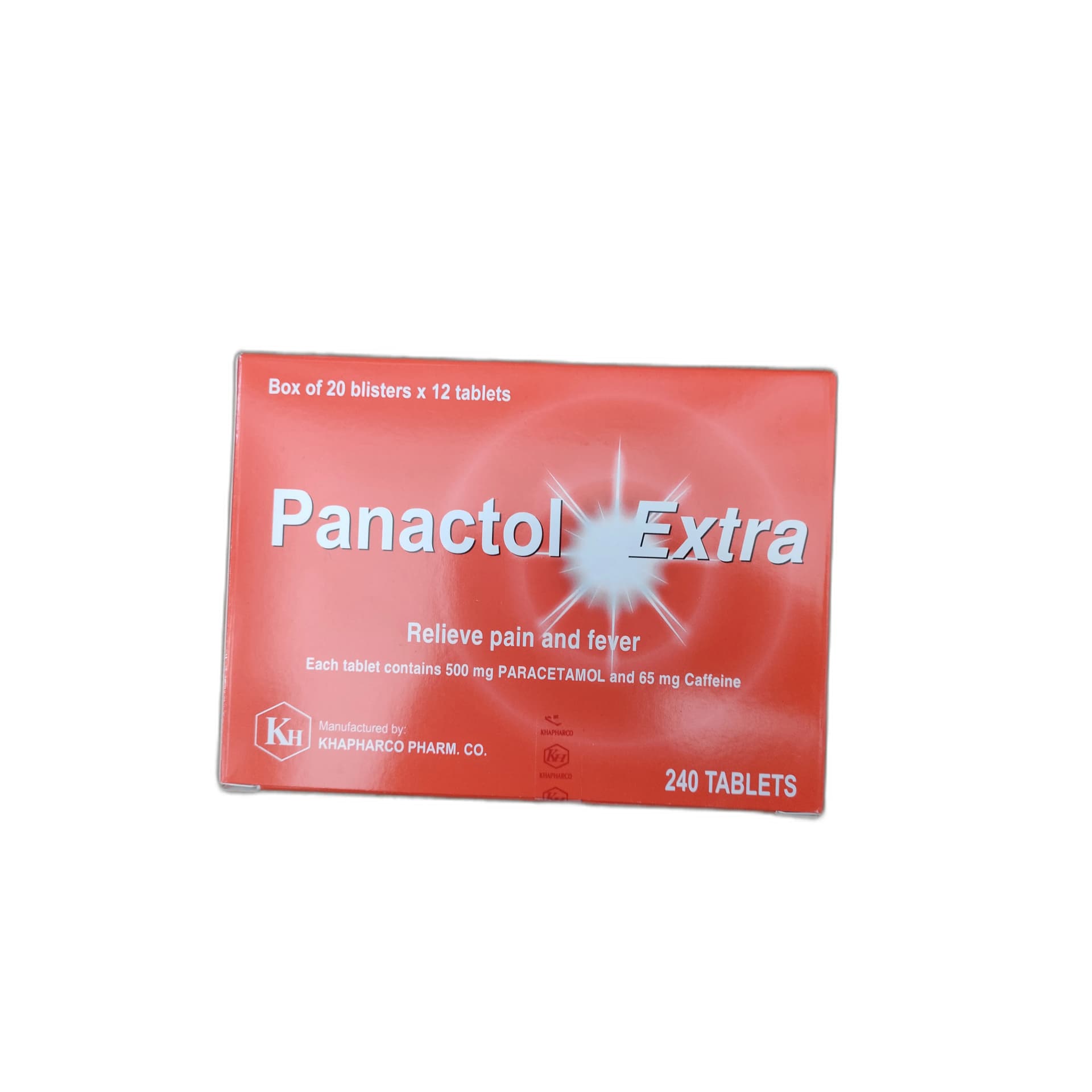Panactol Extra Paracetamol 500mg + Caffeine 65mg