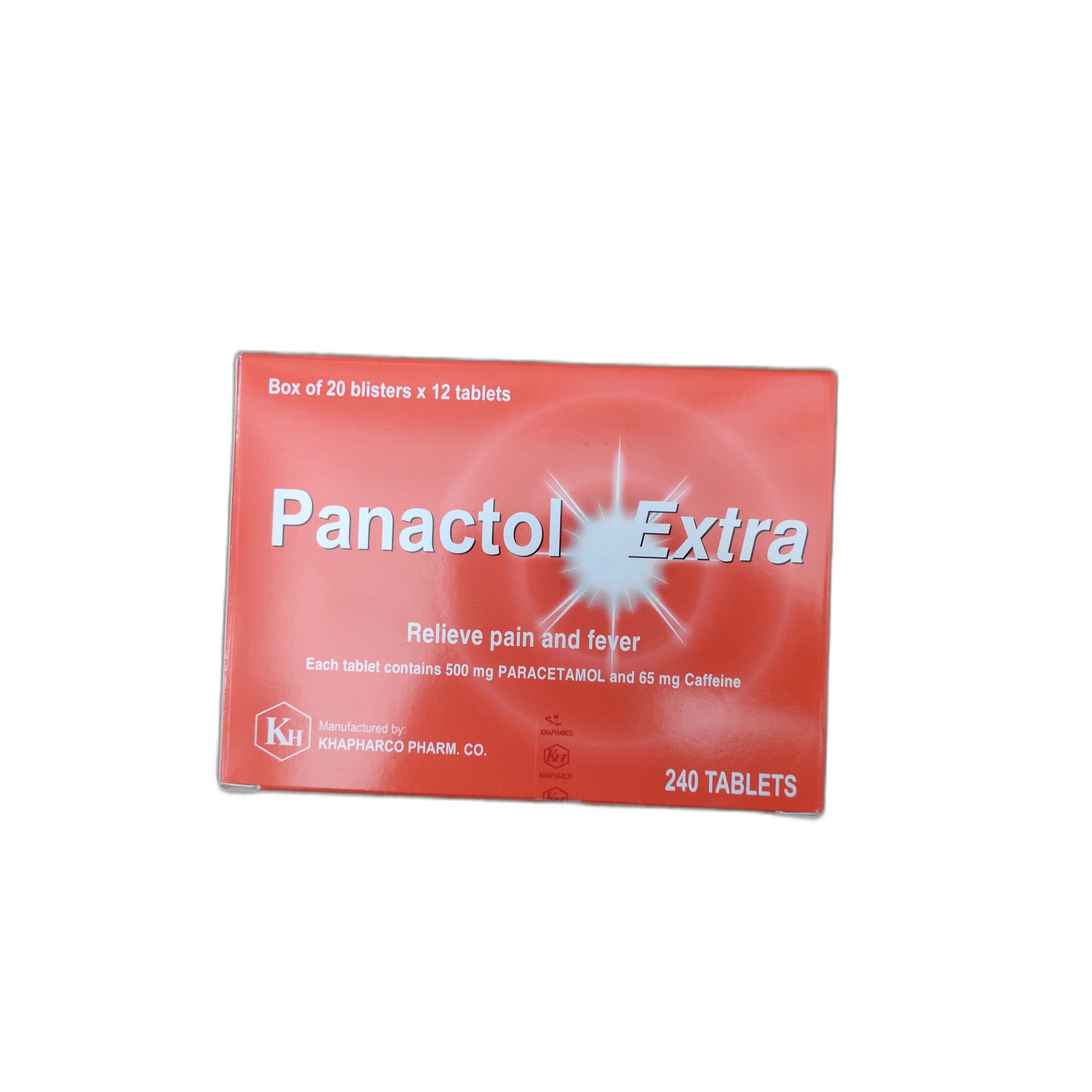 Panactol Extra Paracetamol 500mg + Caffeine 65mg - PHARMARCY DARA RAKSMEY KOK CHAMBOK
