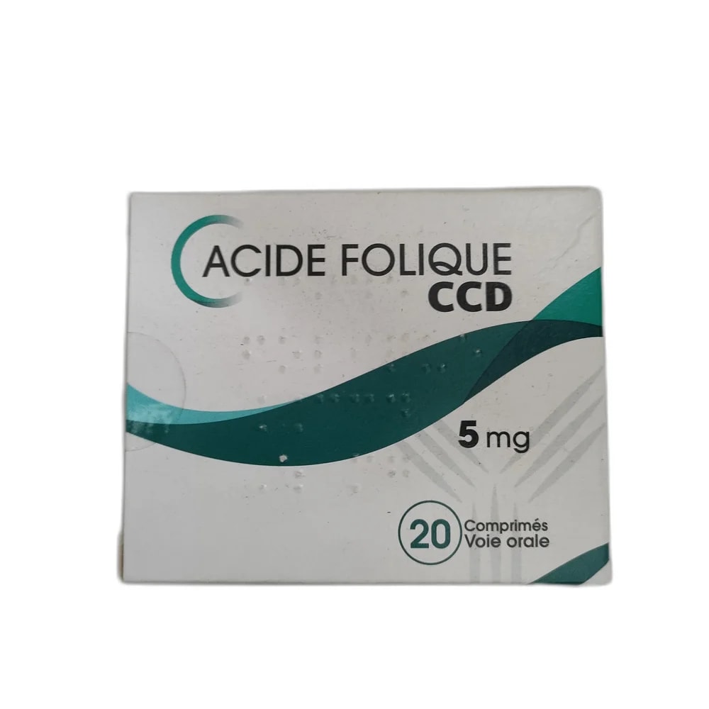Acide Folique CCD 5 mg - MEY PHARMA PHARMACY