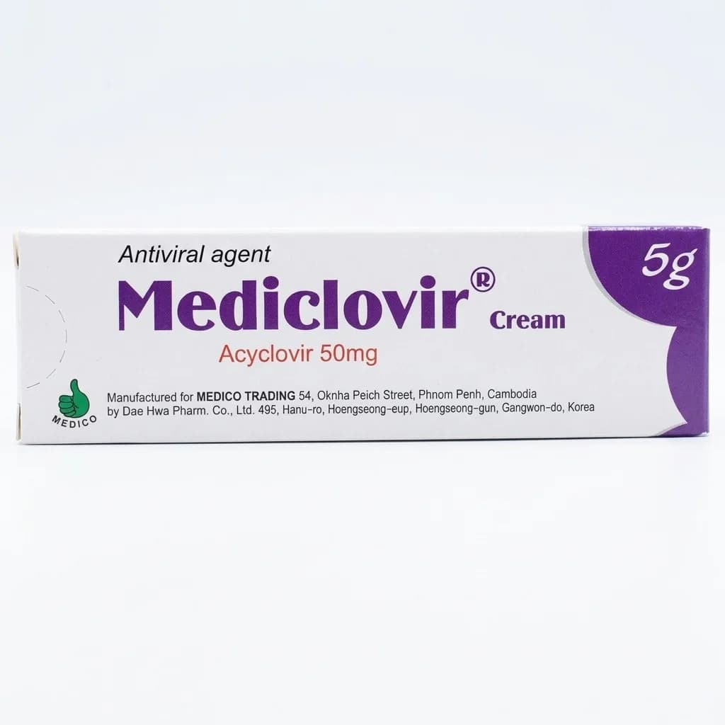 Mediclovir cream 5g Acyclovir 5%