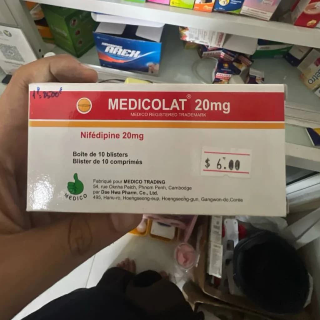 MEDICOLAT® 20 mg Nifedipine 20 mg