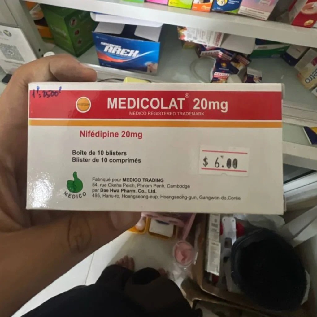 MEDICOLAT® 20 mg Nifedipine 20 mg - SETHIKA CARE Pharmacy