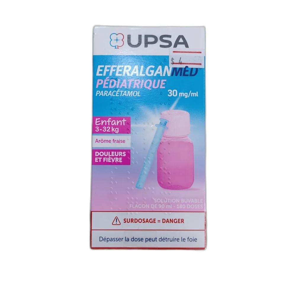 Efferalganmed Pediatrique 30 mg / mL - PHARMACIE LA BELLE PHARMA
