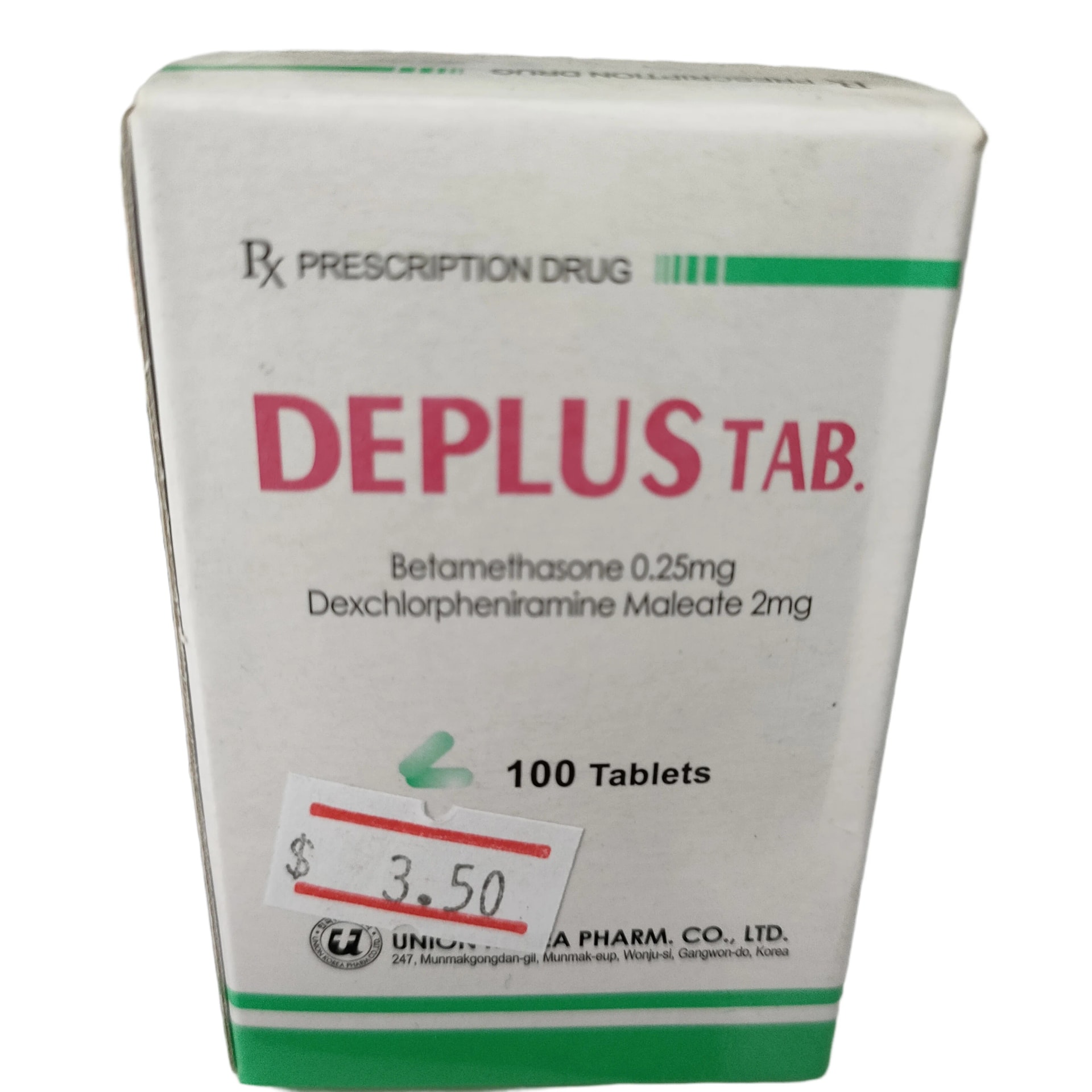 Deplus Tab Betamethasone 0.25mg + Dexchlorpheniramine Maleate 2mg - PHARMACY PONLEU AOSOT