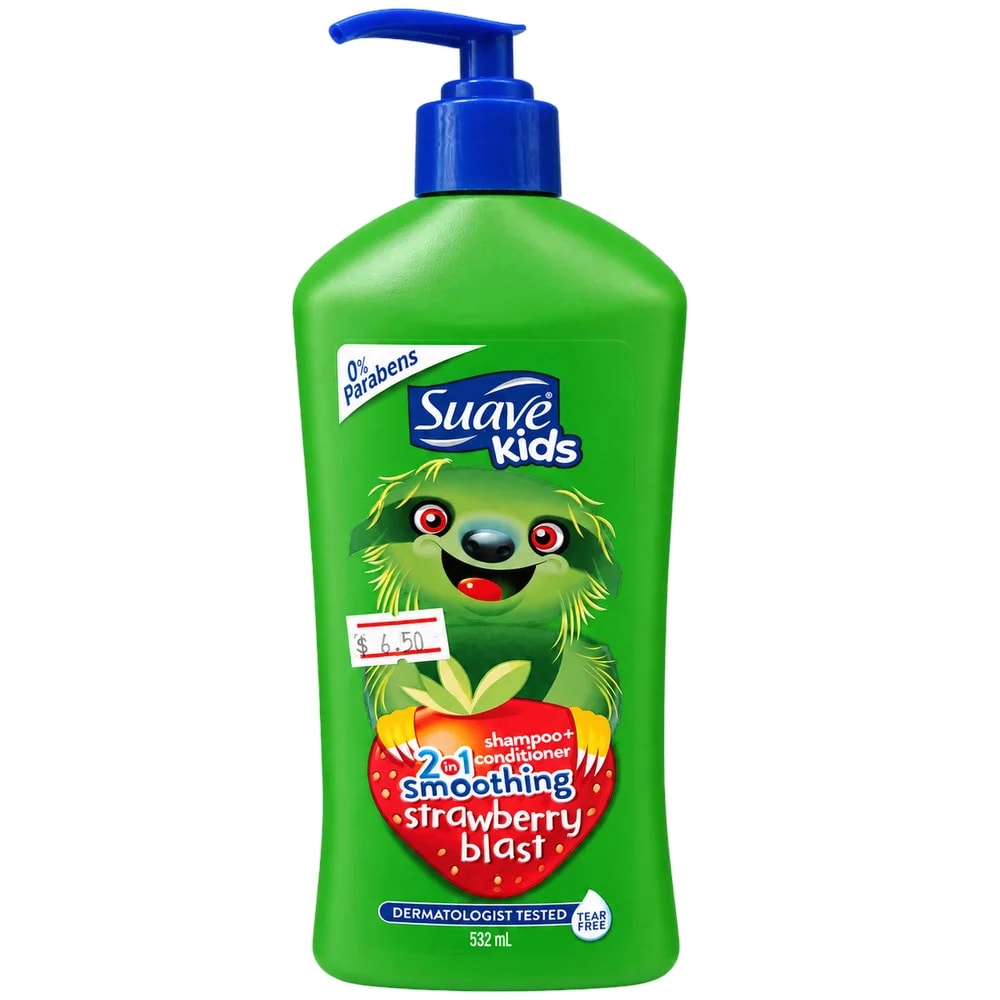 Suave Kids Smoothing Strawberry Blast 2-in-1 532 mL - Pharmacy Krech hong