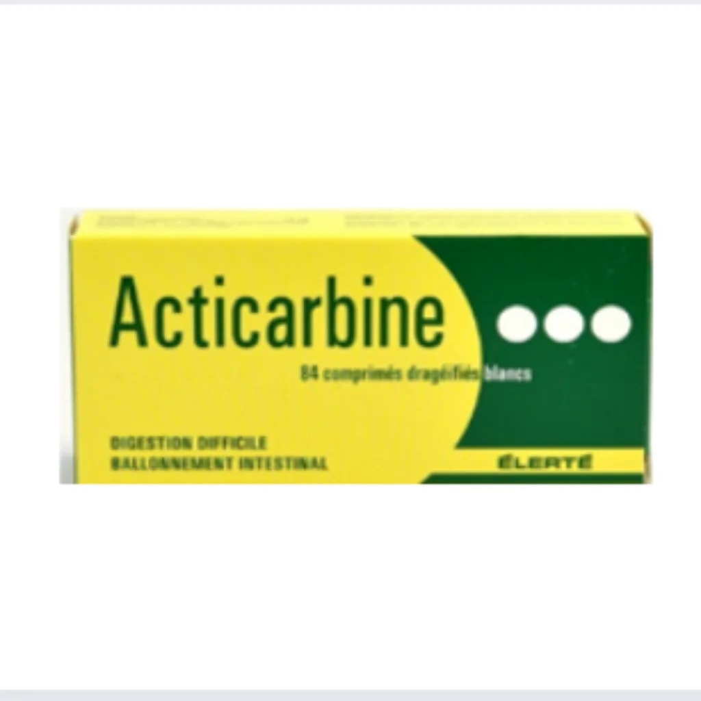 Acticarbine 84mg (Papaverine 14mg/Activated Charbon 70mg) - Phnom Penh Care Pharmacy 2ND Floor / Under CENTRAL HOSPITAL