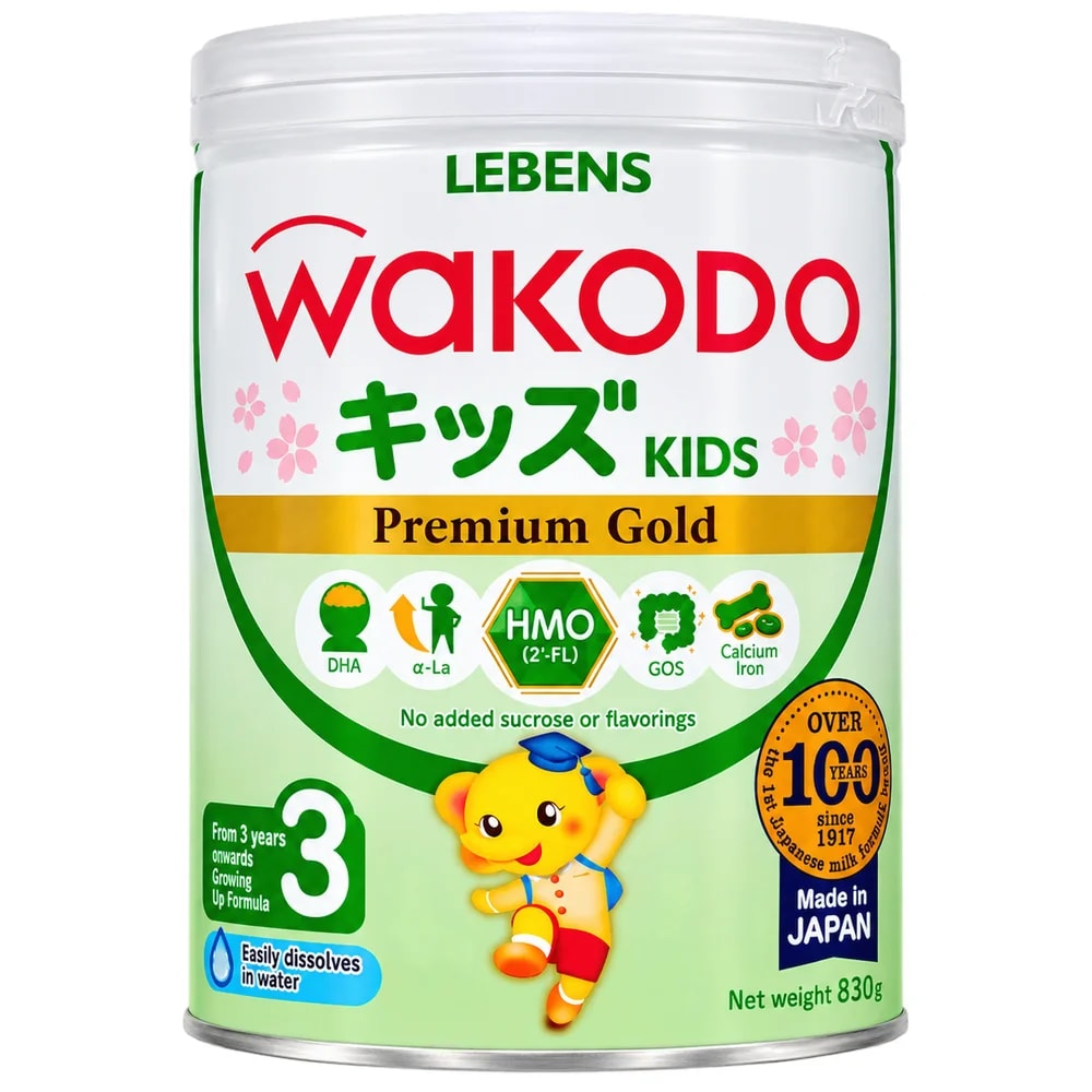 Wakodo Lebens Kids Premium Gold Stage 3 830 g - Pharmacy Krech hong