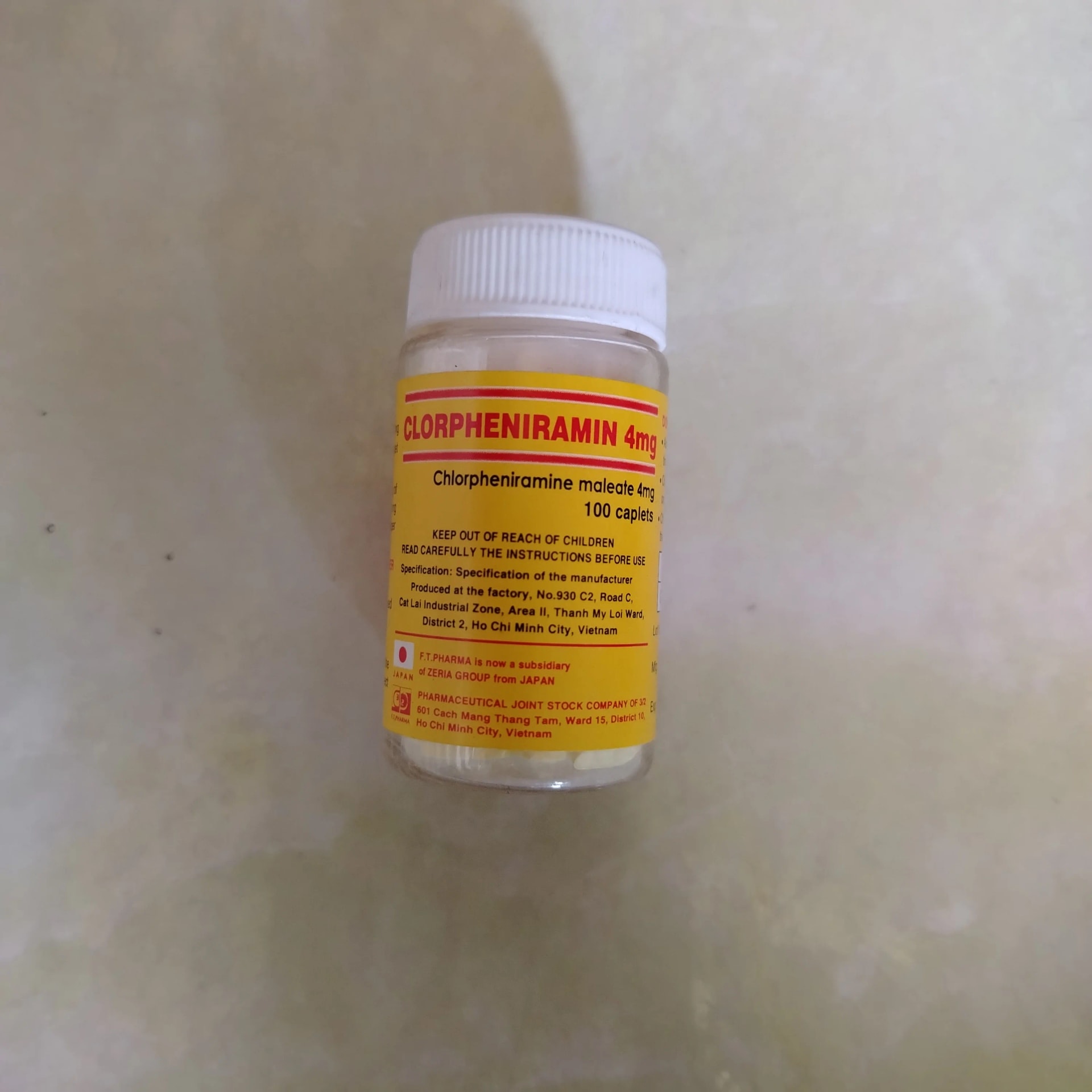 Clorpheniramin 4mg 4 mg - Phal Cham Rouen