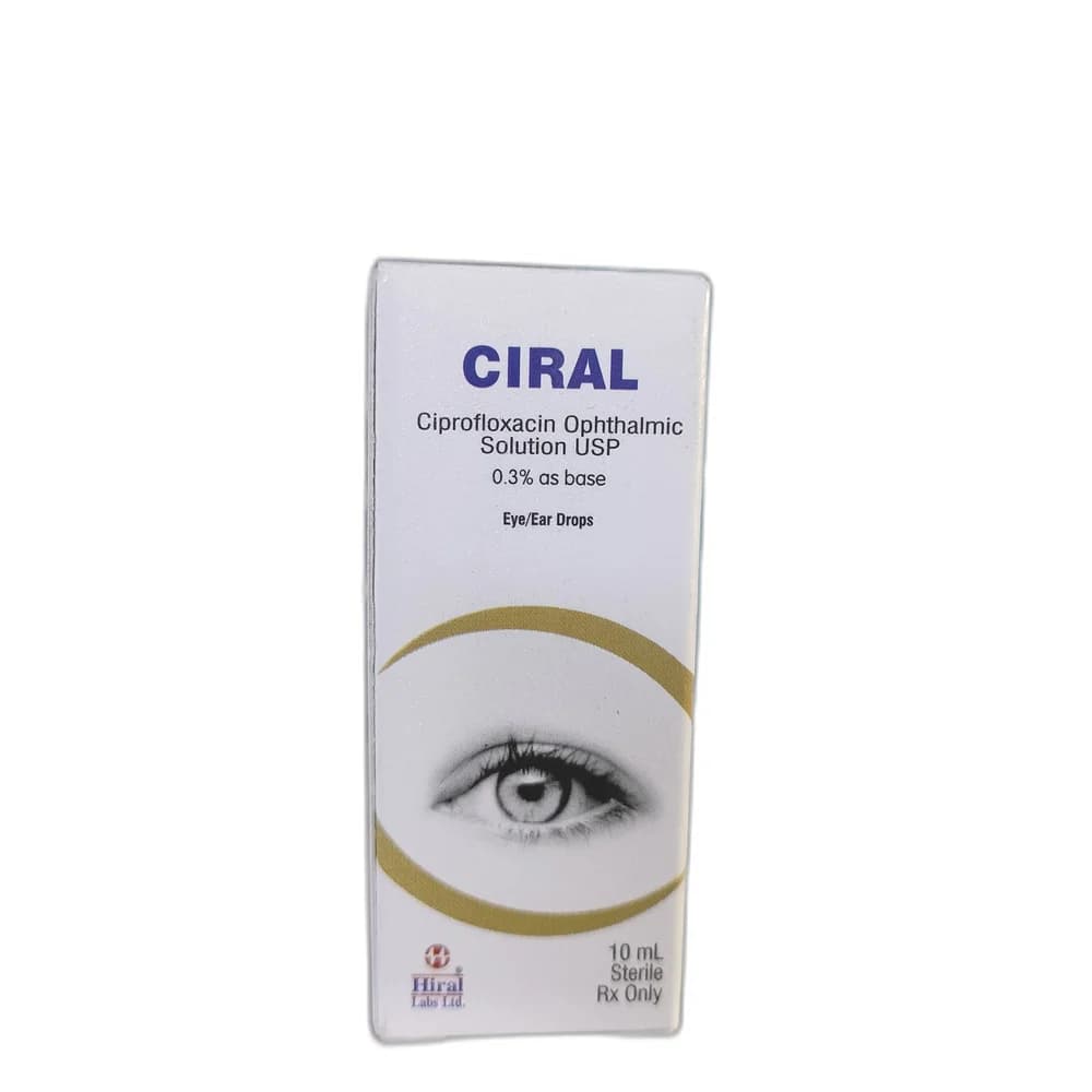 Ciral 0.3% w/v (as base); as directed by the physician