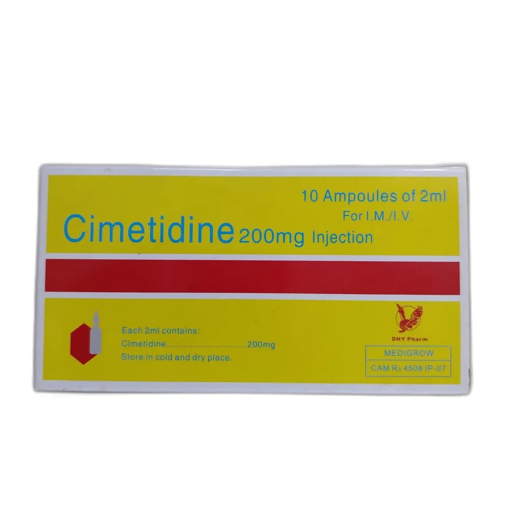 Cimetidine 200 mg / 2 ml