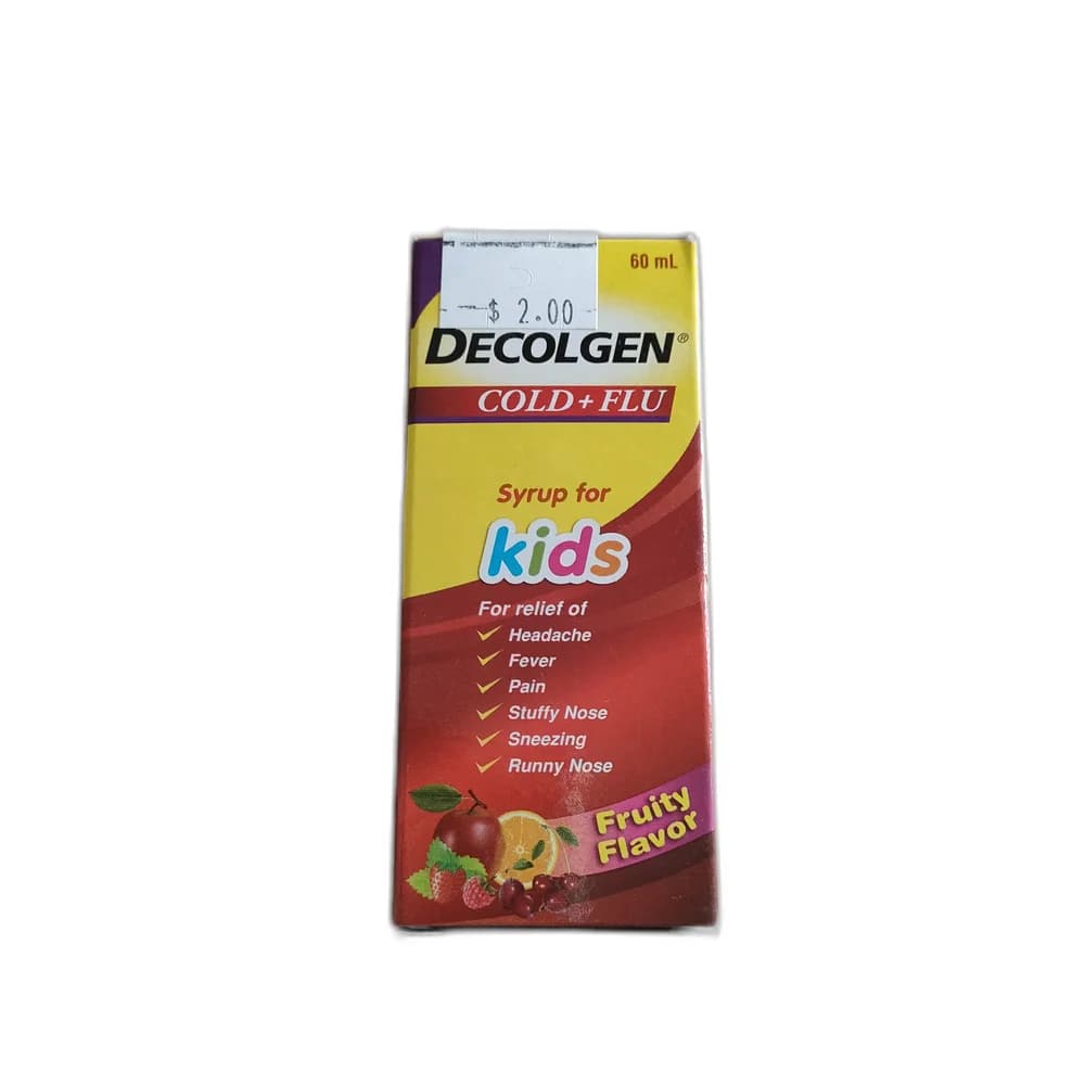 Decolgen Cold + Flu Syrup for Kids 60 mL