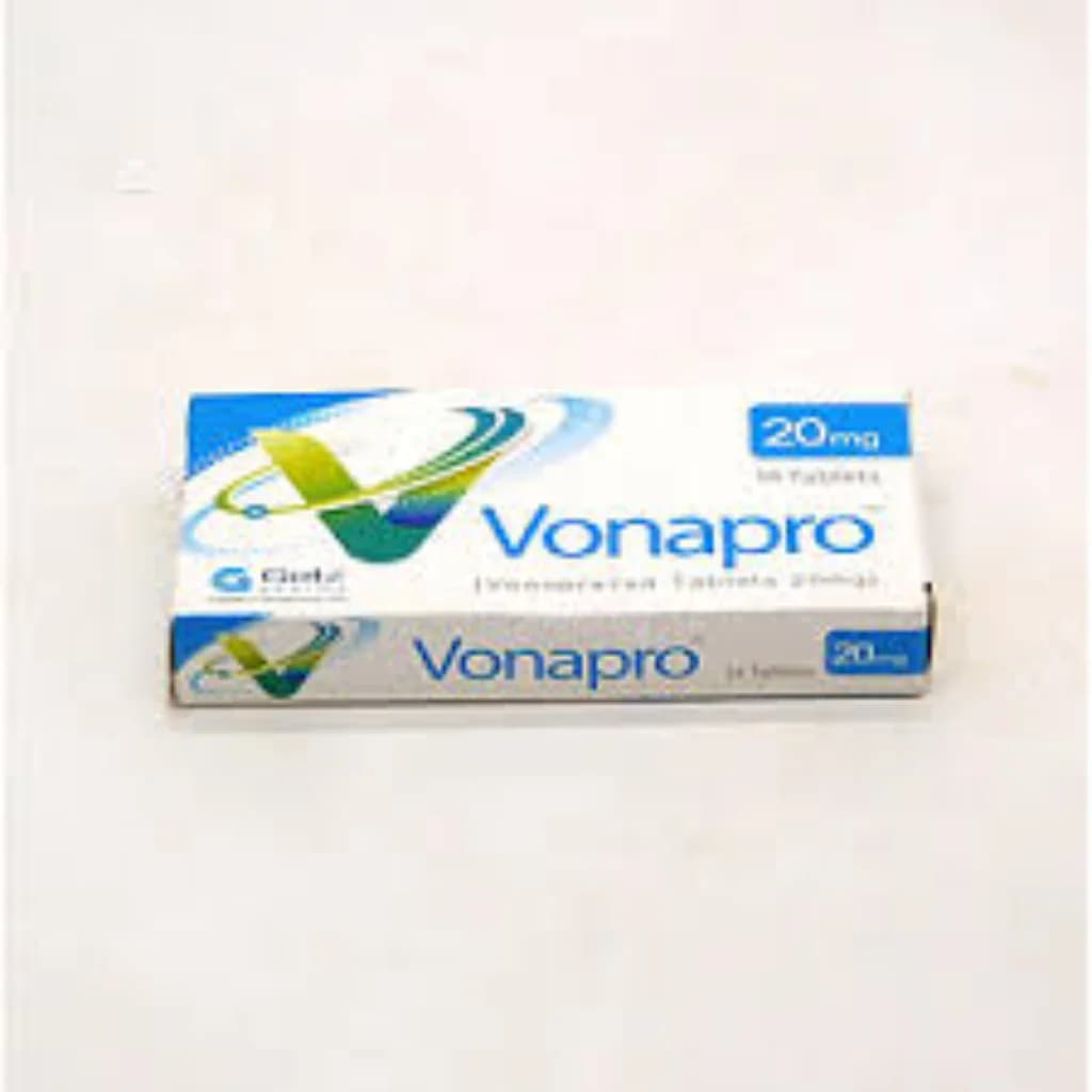 Vonapro 20mg Vonoprazan fumarate equivalent to Vonoprazan 20 mg per film-coated tablet