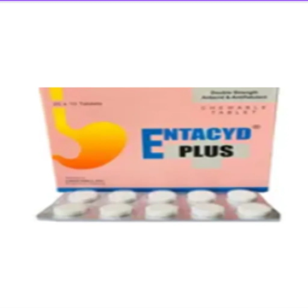 Entacyd Plus Tablet (Antacid) Not available - Phnom Penh Care Pharmacy 2ND Floor / Under CENTRAL HOSPITAL