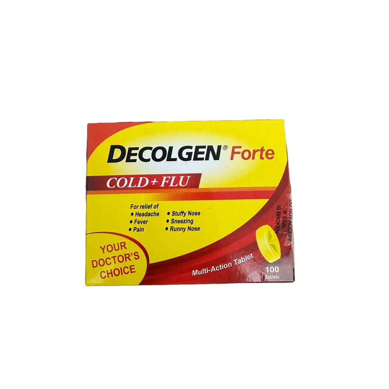 Decolgen Forte Paracetamol 500 mg / Phenylephrine Hydrochloride 10 mg / Chlorpheniramine Maleate 2 mg