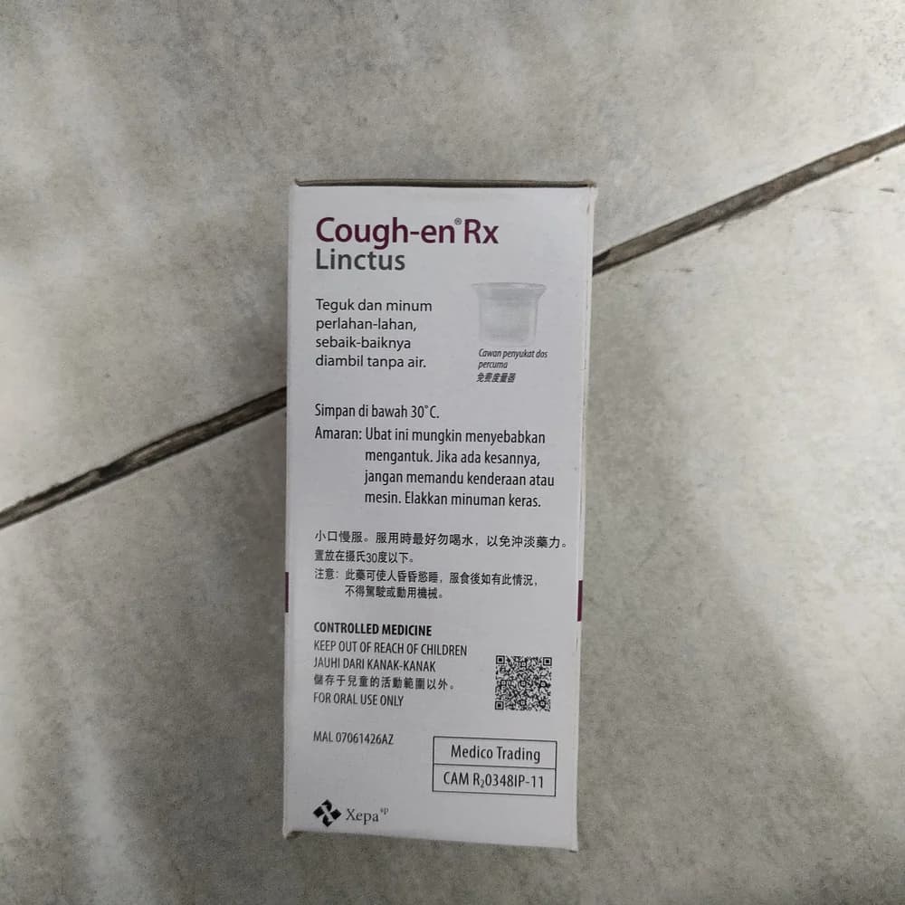 Cough-en Rx Linctus Not available