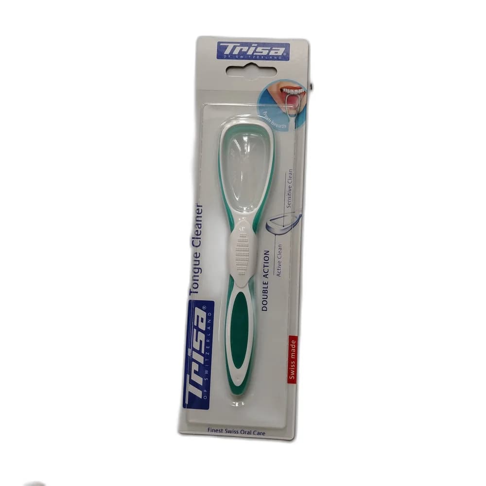 Trisa Double Action Tongue Cleaner Double Action (brush and scraper)