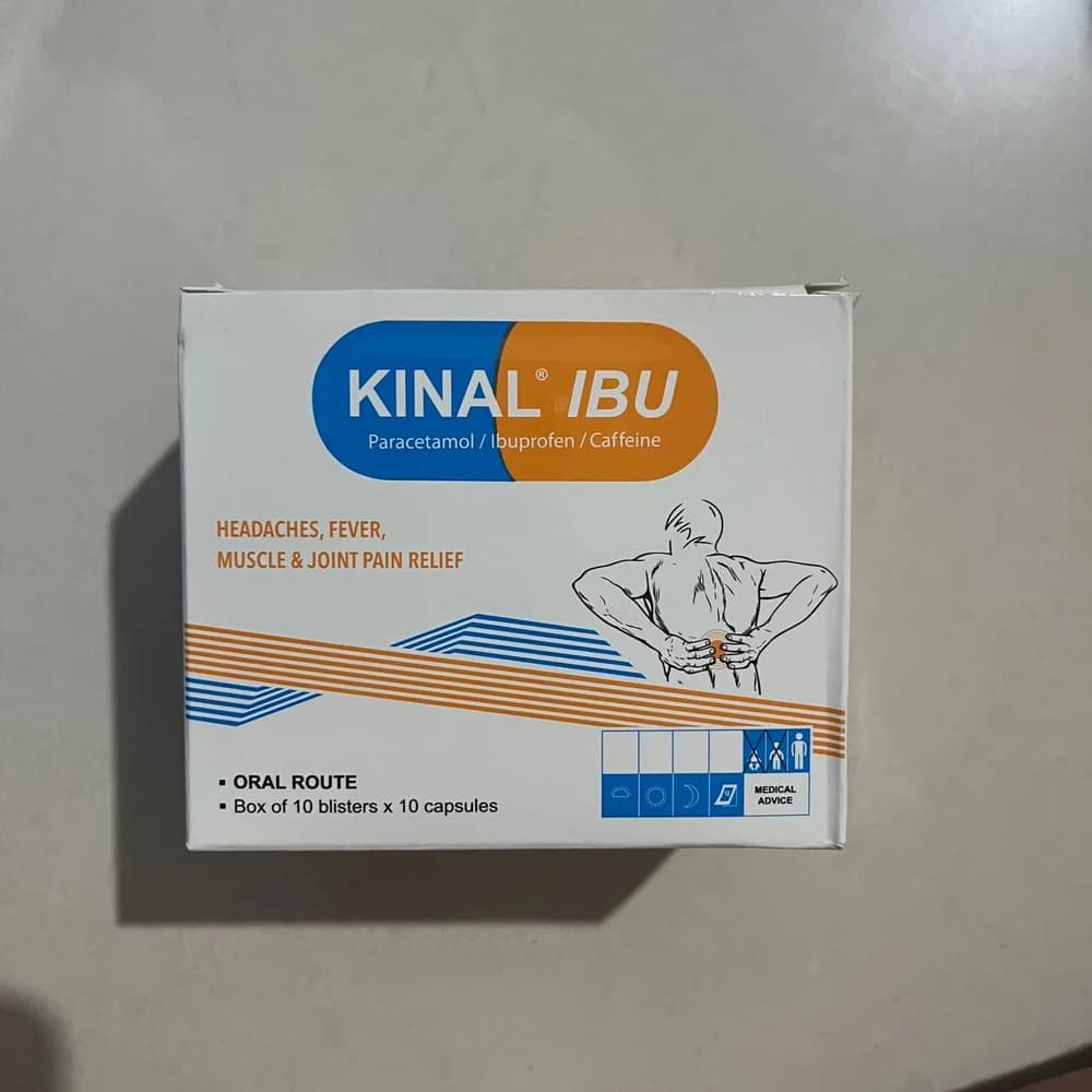 Kinal IBU 325 mg / 200 mg / 30 mg capsules