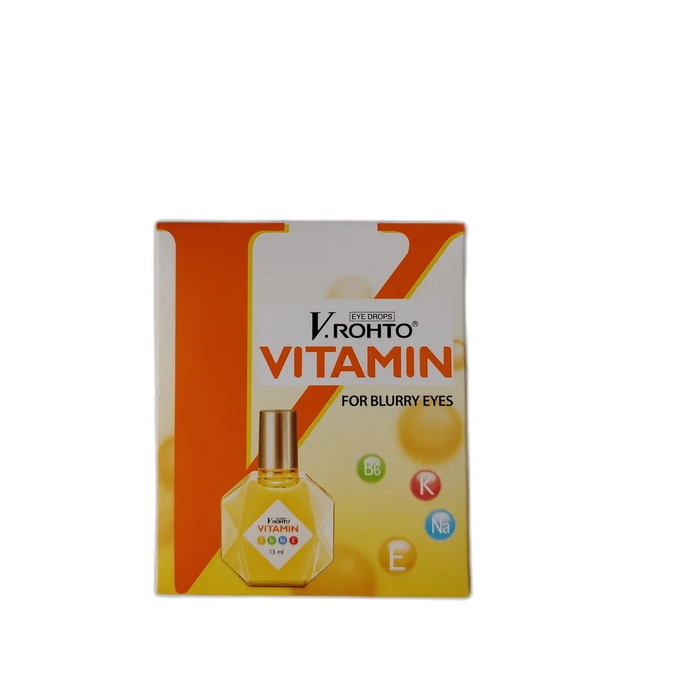 V.Rohto Vitamin Per 13 mL: Potassium L-Aspartate 130 mg, Pyridoxine HCl 13 mg, Sodium Chondroitin Sulfate 13 mg, Tocopherol Acetate 6.5 mg, Chlorpheniramine Maleate 3.9 mg - PHARMACIE RATANAK