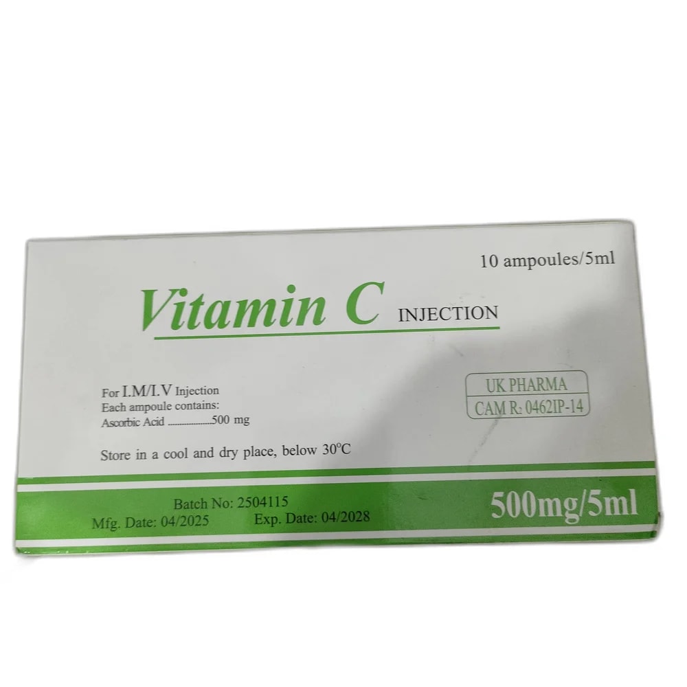 Vitamin C Injection 500 mg/5 ml - PHARMACIE MONGKUL