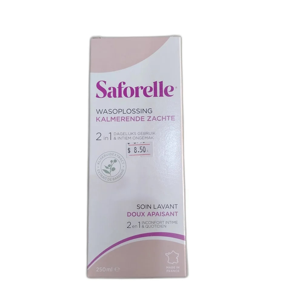 Saforelle Soin Lavant Doux Apaisant 250 mL - PHARMACIE LA BELLE PHARMA