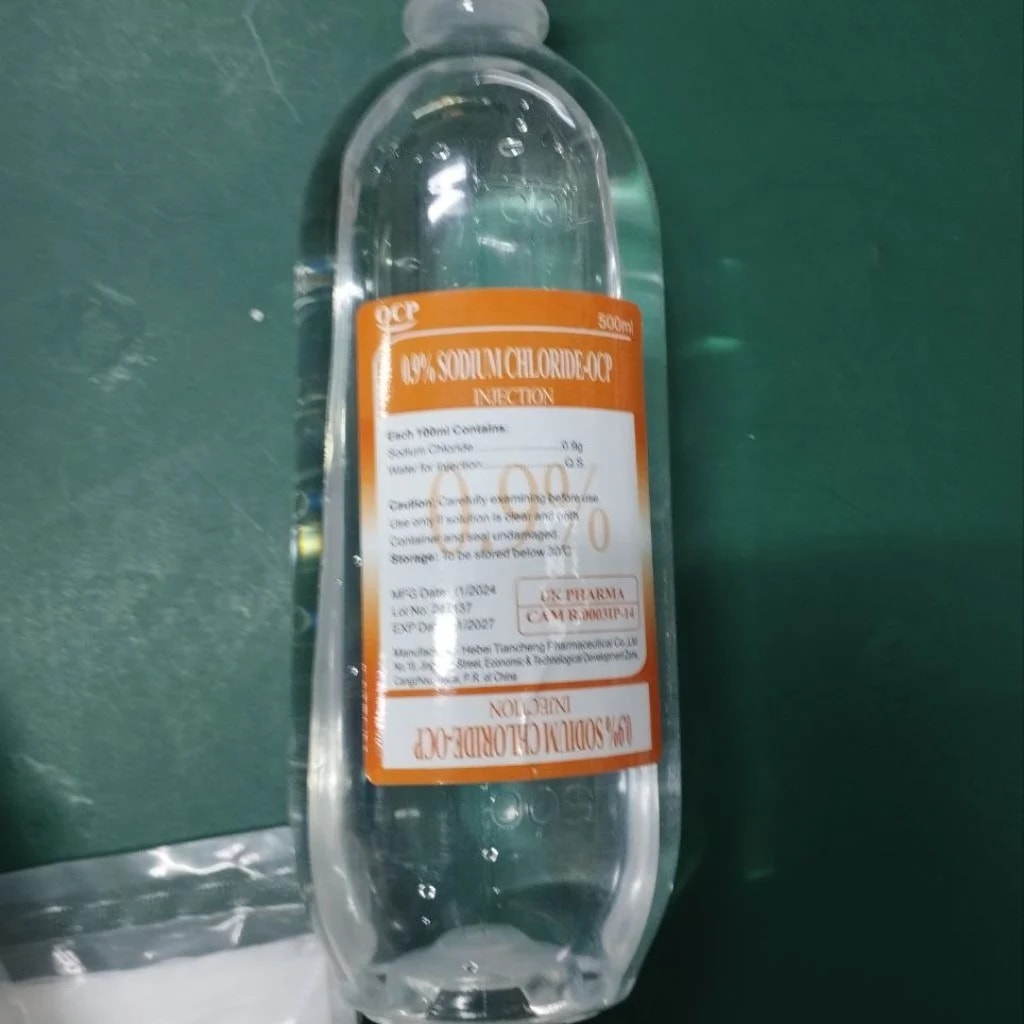 0.9% Sodium Chloride-OCP Injection 500ml - Pharmacy Rotha 2