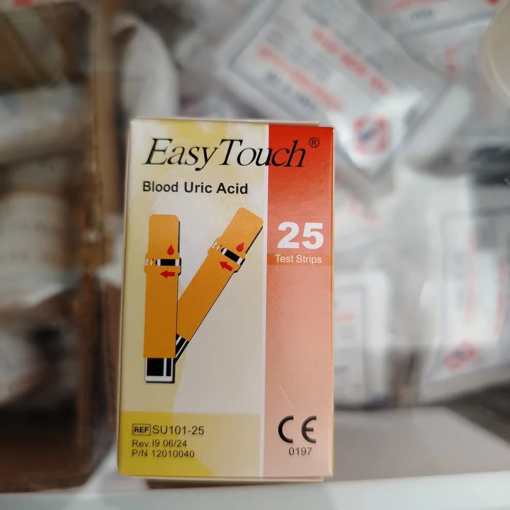 EasyTouch Blood Uric Acid Test Strips (REF: SU101-25) 25 test strips