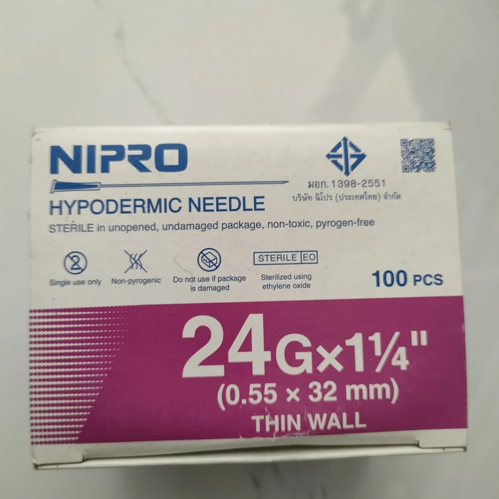 Nipro 24G x 1¼" (0.55 x 32 mm) - PHARMACY PONLEU AOSOT