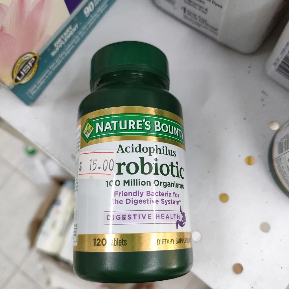 Nature's Bounty Acidophilus Probiotic 100 Million Organisms per tablet - Depot De Pharmacie "A" Kim Houy