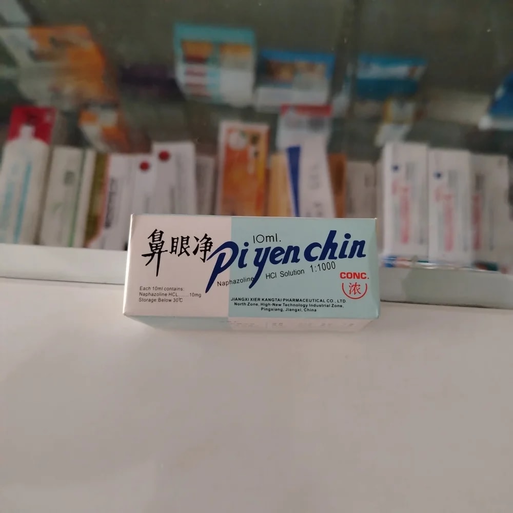 Piyen Chin Naphazoline hydrochloride 10 mg/10 mL (0.1% w/v) - Reachiny Pharmacy