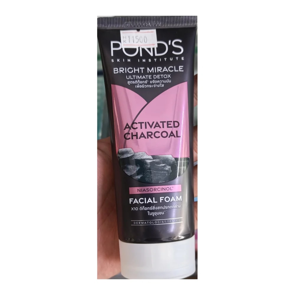 Pond's Bright Miracle Ultimate Detox Activated Charcoal Facial Foam 90 g - Morhachun Pharmacies