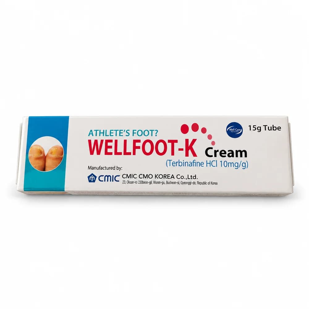 Wellfoot-K Terbinafine hydrochloride 10 mg/g