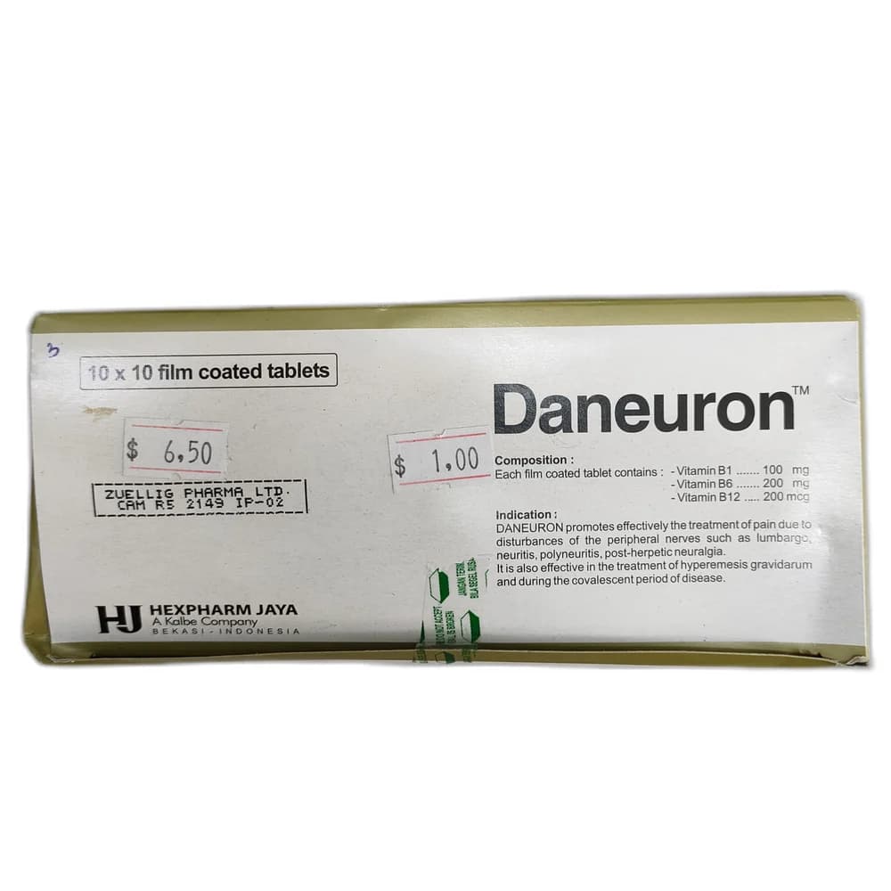 Daneuron B1 100 mg / B6 200 mg / B12 200 mcg