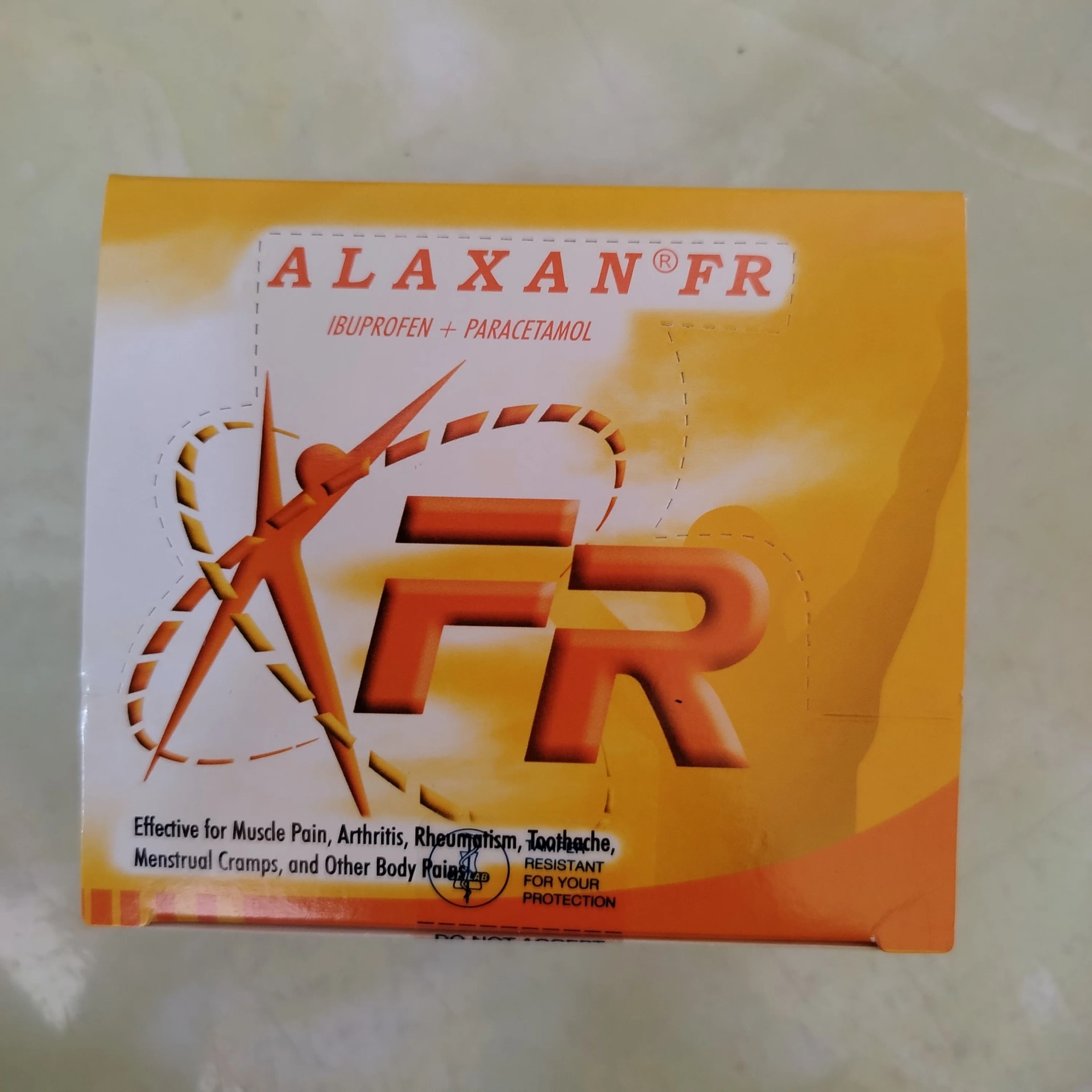 Alaxan FR 200 mg / 325 mg - Phal Cham Rouen