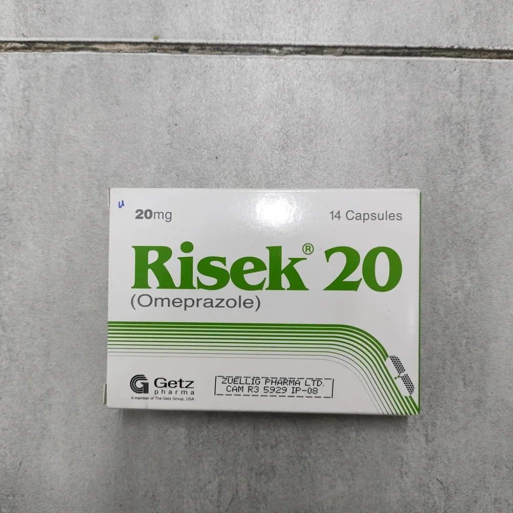 Risek 20 Omeprazole 20 mg per capsule - Depot De Pharmacie "A" Kim Houy