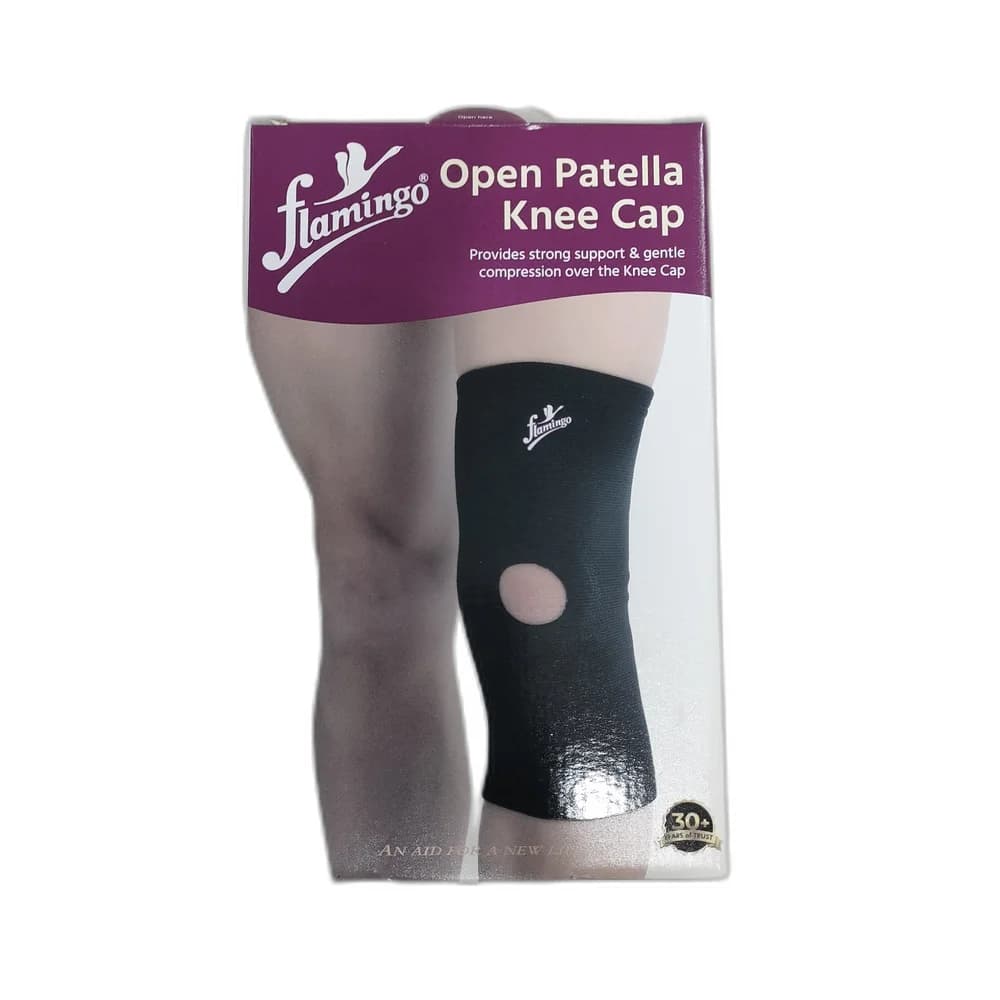 Flamingo Open Patella Knee Cap Medium, Beige