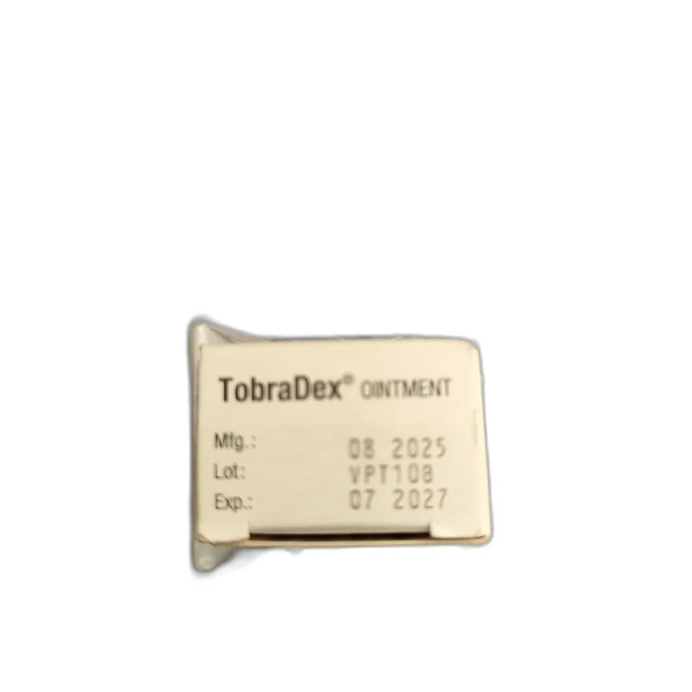 TobraDex Tobramycin 0.3% + Dexamethasone 0.1%, 3.5 g sterile ophthalmic ointment - Depot De Pharmacie "A" Kim Houy
