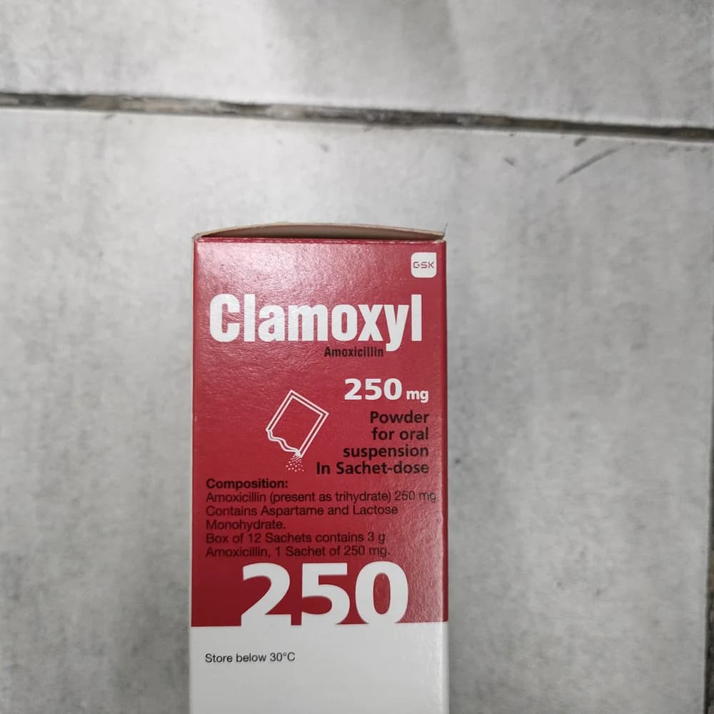 Clamoxyl 250 mg 250 mg per sachet (3 g powder)
