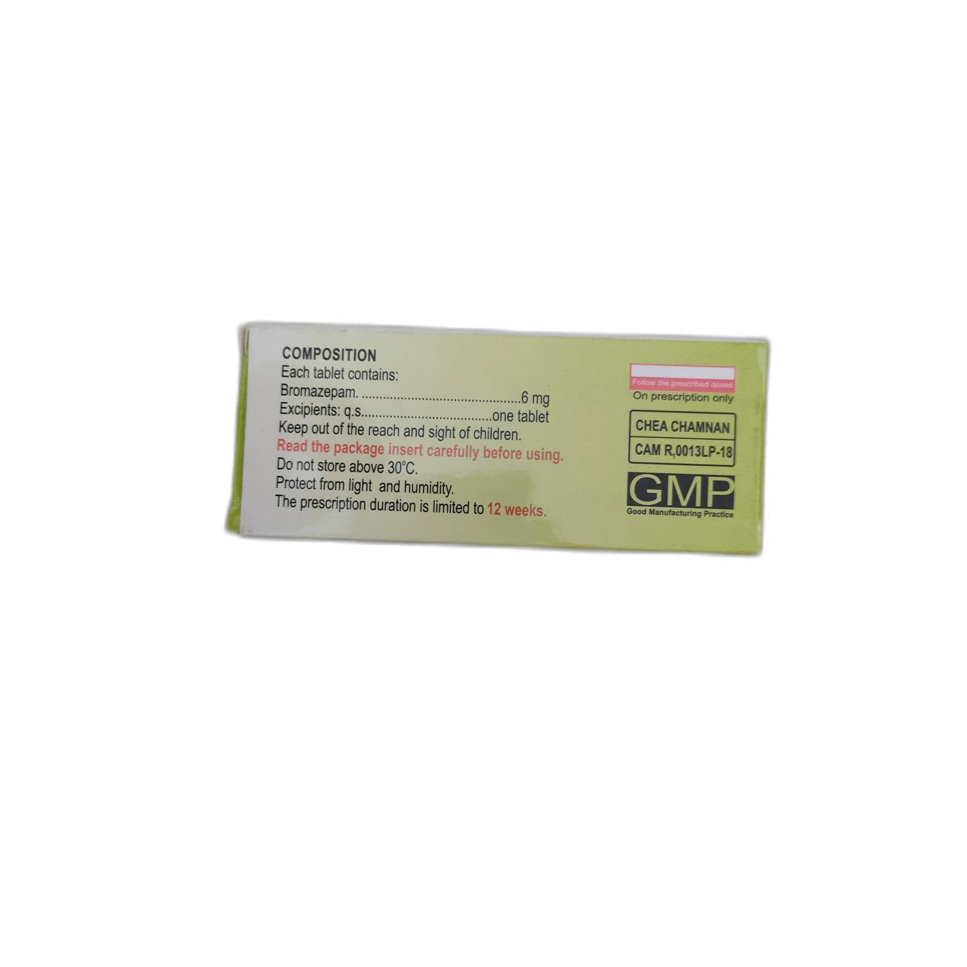 Bromazepam 6 mg