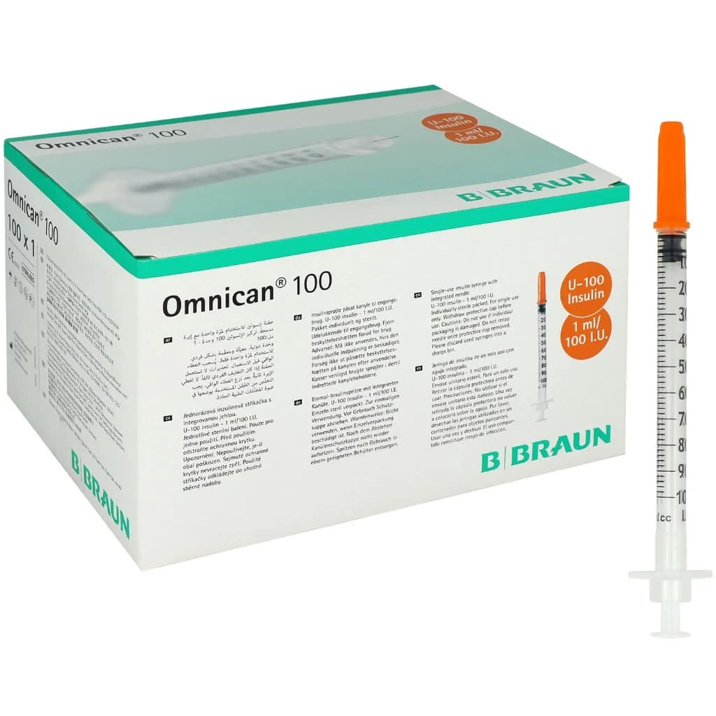 Omnican 100 1 ml / U-100 insulin syringe