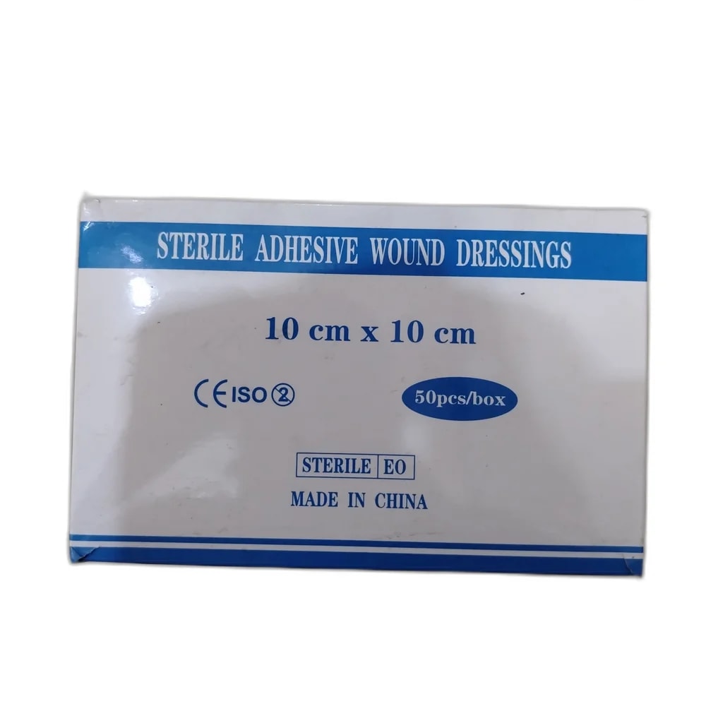 Sterile Adhesive Wound Dressings 10 cm x 10 cm - PHARMACIE LA BELLE PHARMA
