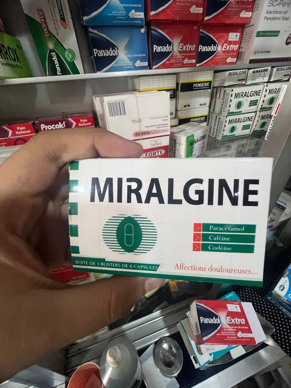 MIRALGINE Paracetamol + Caffeine + Codeine - MONGKUL SOKHAPHEAP PHARMACY