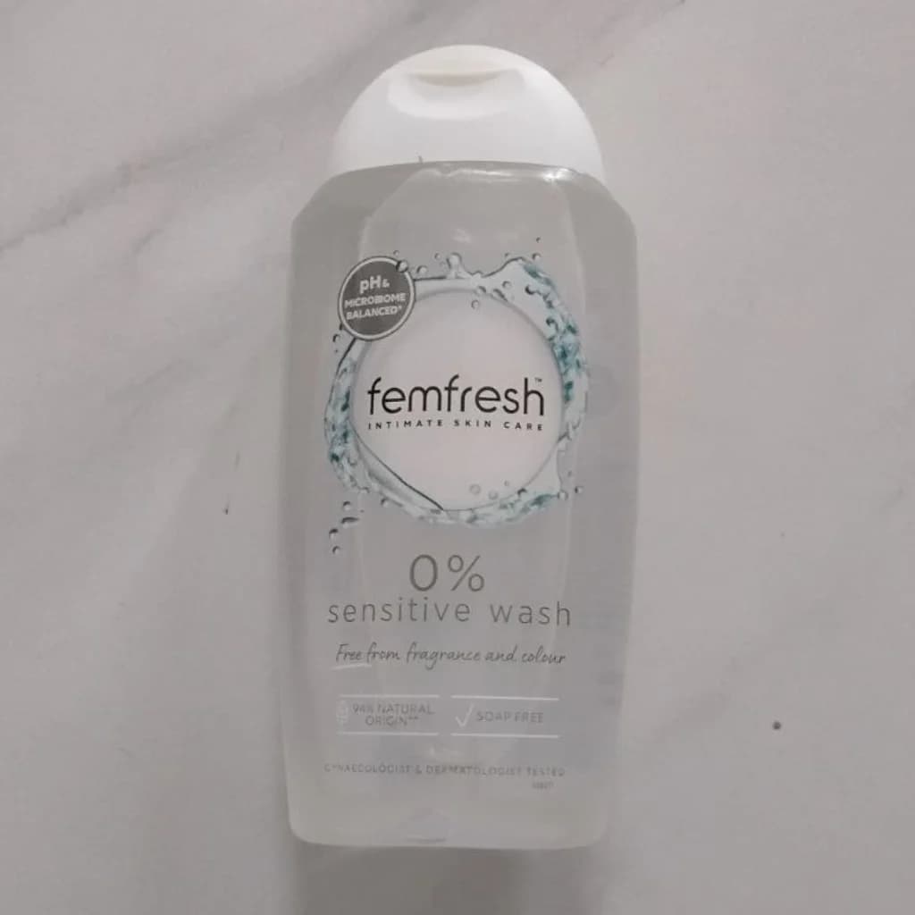 Femfresh Active Wash pH balanced intimate wash with ginseng